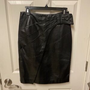 Antonio Melani size S black leather skirt.  NWT.  Luxury Collection.